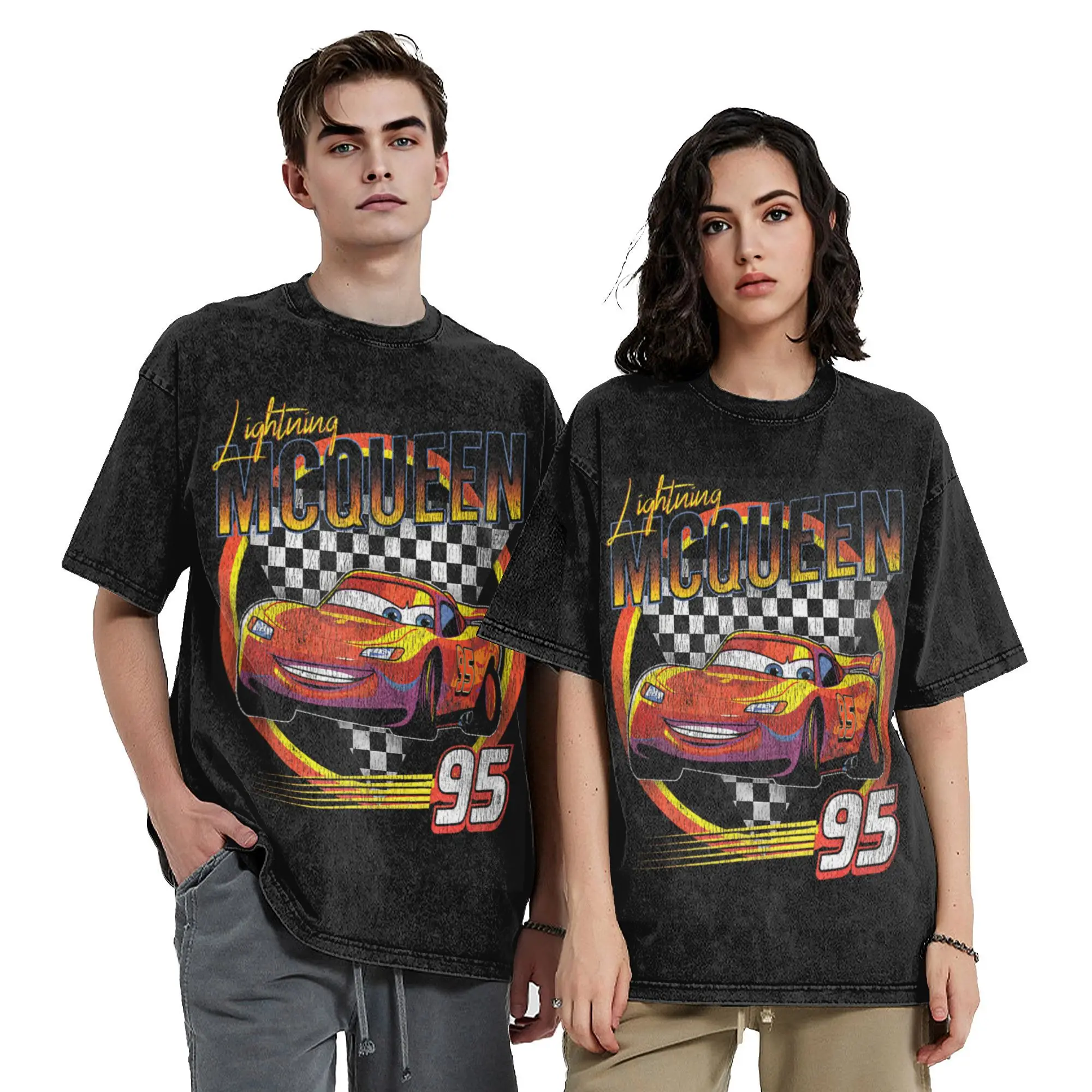 Cars Lightning Mcqueen Vintage Race T Shirt Hip Hop Washed Harajuku T-Shirt Fashion for Men Women Tops Streetwear Printed Tees
Cars Lightning Mcqueen Vintage Race T Shirt Hip Hop Washed Harajuku T-Shirt Fashion for Men Women Tops Streetwear Printed Tees