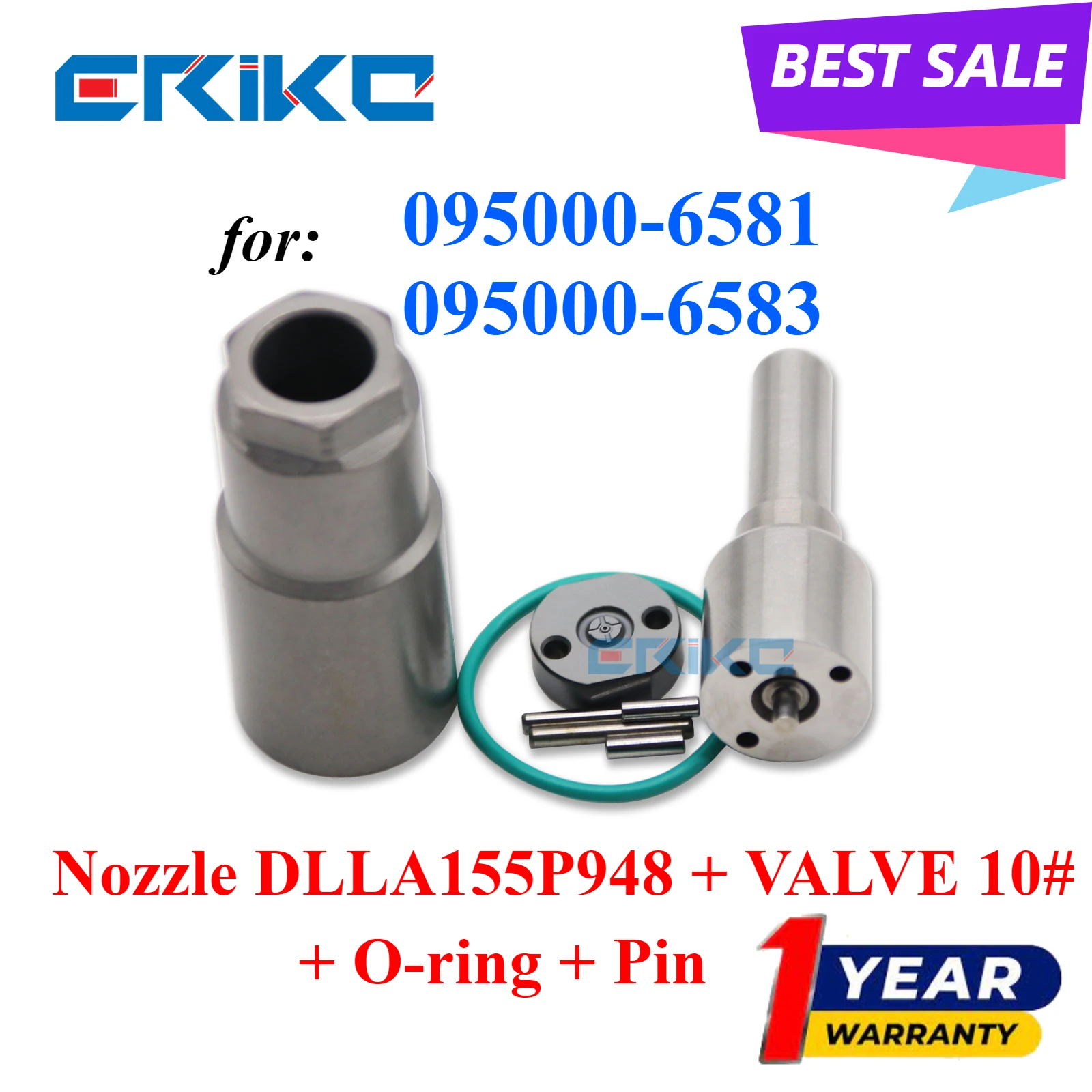 095000-6581 095000-6583 Common Rail Injector Nozzle DLLA155P948 VALVE 10# Nut E1022001 for Denso
095000-6581 095000-6583 Common Rail Injector Nozzle DLLA155P948 VALVE 10# Nut E1022001 for Denso