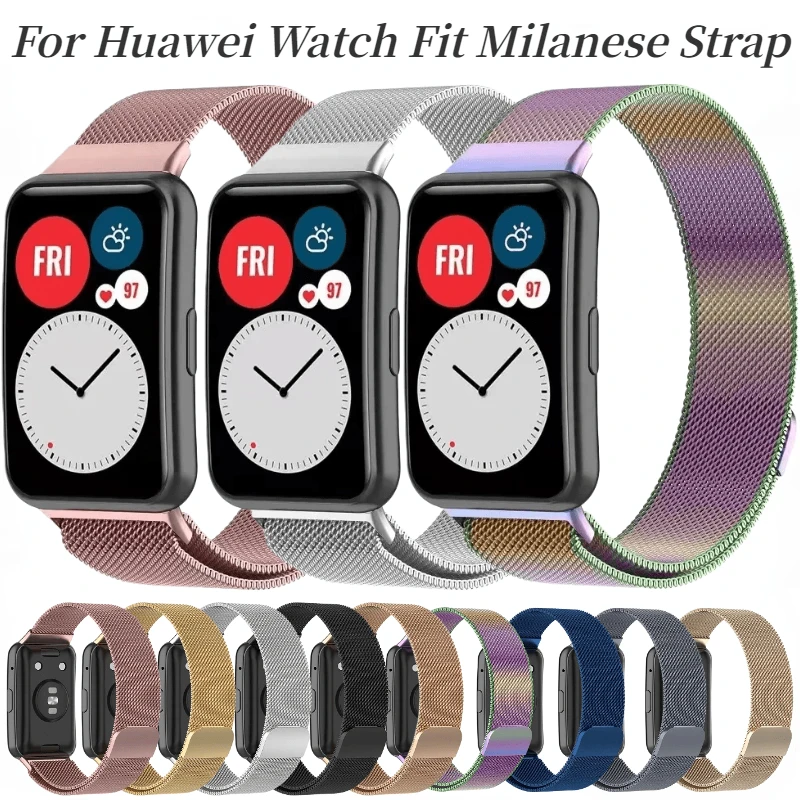Metal Milanese Loop Band For Huawei Watch Fit New Stainless steel Sport Bracelet WristBand For Huawei Fit Magnetic Buckle Correa
Metal Milanese Loop Band For Huawei Watch Fit New Stainless steel Sport Bracelet WristBand For Huawei Fit Magnetic Buckle Correa