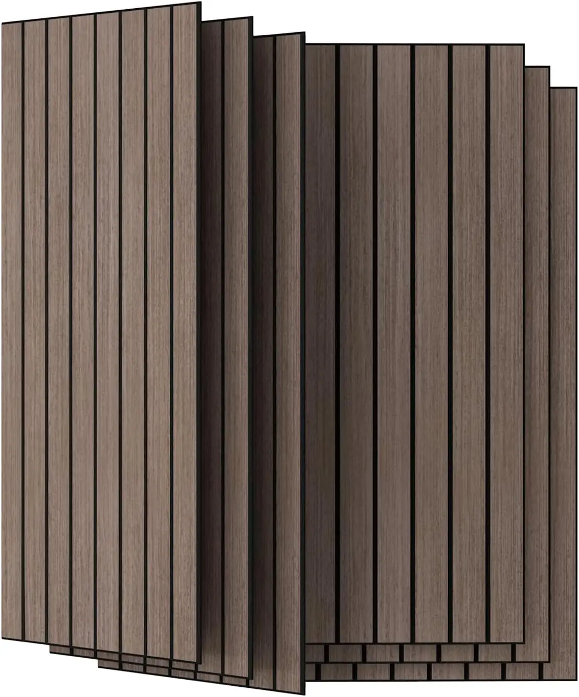 6 Pack Acoustic Panels 47.2x23.6 Inches, Sound Absorbing Wall Panels for Home Theater, Office, Studio - Walnut
6 Pack Acoustic Panels 47.2x23.6 Inches, Sound Absorbing Wall Panels for Home Theater, Office, Studio - Walnut