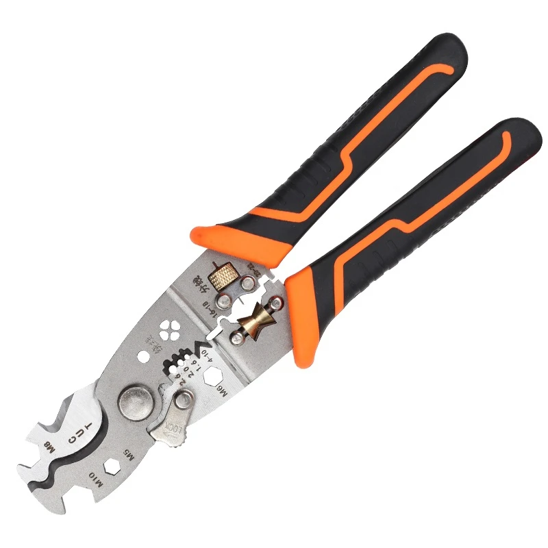 Industrial 8 inch large opening thickened cable electrician's wire pressing and stripping tool leather cutting pliers
Industrial 8 inch large opening thickened cable electrician's wire pressing and stripping tool leather cutting pliers