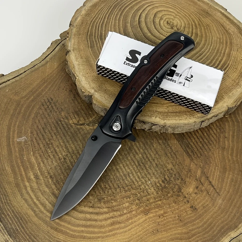 DA315 Outdoor Folding Knife Handy Pocket 7Cr13Mov Blade 420 Steel Inlaid Shadow Wood Handle Camping Fishing Knife Gift for Men
DA315 Outdoor Folding Knife Handy Pocket 7Cr13Mov Blade 420 Steel Inlaid Shadow Wood Handle Camping Fishing Knife Gift for Men