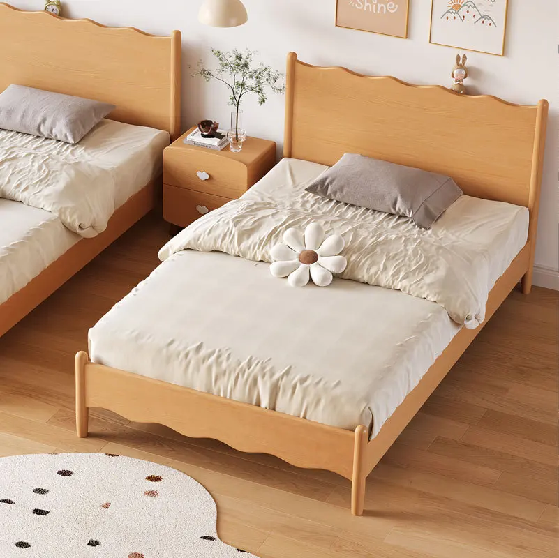 Fabric Upholstered Kids Bed Frame Soft Package Anti-Collision Stable Comfortable Sleeping Modern Bedroom Furniture
Fabric Upholstered Kids Bed Frame Soft Package Anti-Collision Stable Comfortable Sleeping Modern Bedroom Furniture