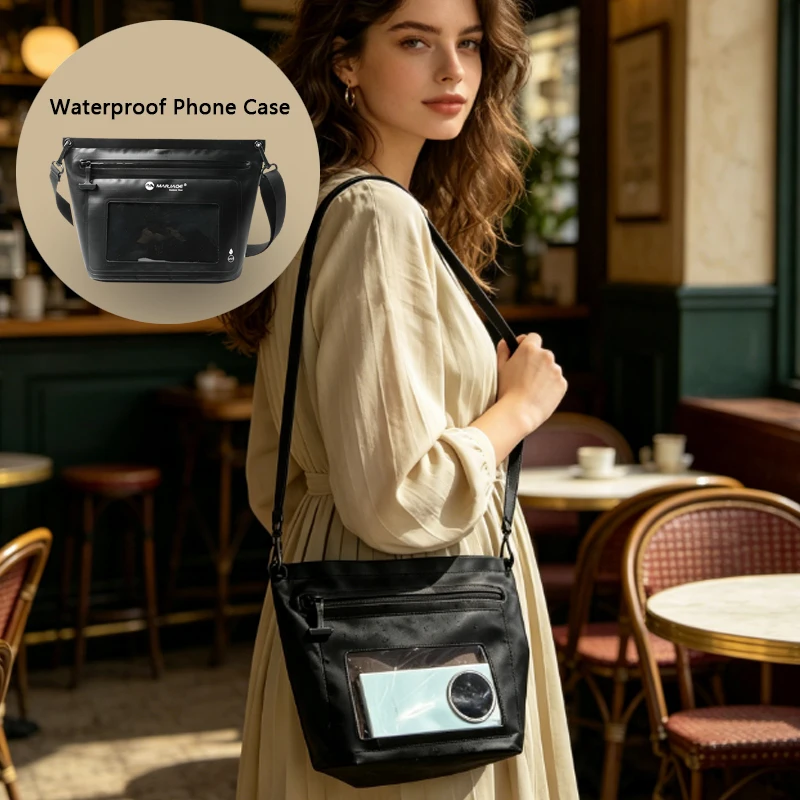 1pcs Waterproof Touch Screen Phone Pouch,Crossbody Dry Bag with Shoulder Strap for Swimming,Kayaking,Beach,River
1pcs Waterproof Touch Screen Phone Pouch,Crossbody Dry Bag with Shoulder Strap for Swimming,Kayaking,Beach,River