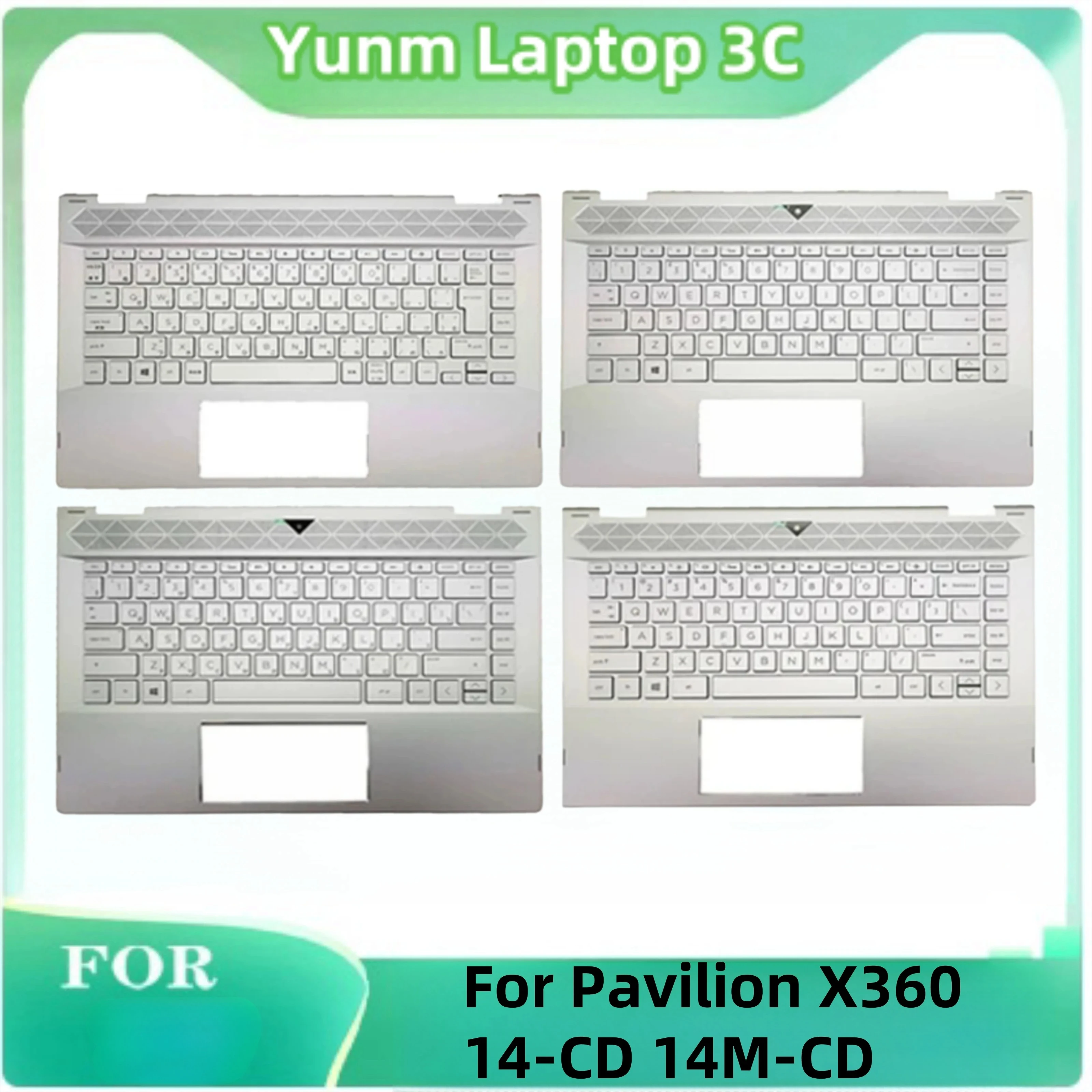 Новый оригинальный чехол для ноутбука HP Pavilion X360 14-CD 14T-CD 14M-CD, упор для рук, верхний чехол, клавиатура с подсветкой в США, TPN-W131, серебристый
Новый оригинальный чехол для ноутбука HP Pavilion X360 14-CD 14T-CD 14M-CD, упор для рук, верхний чехол, клавиатура с подсветкой в США, TPN-W131, серебристый