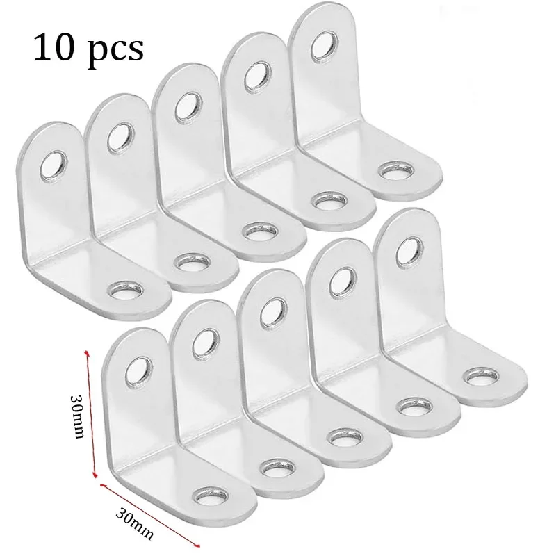 10pcs L-Shaped Bracket Gusset Plate Joint Right-Angle Bracket Fasteners Brushed Stainless Steel Surface Connection Angle Bracket
10pcs L-Shaped Bracket Gusset Plate Joint Right-Angle Bracket Fasteners Brushed Stainless Steel Surface Connection Angle Bracket