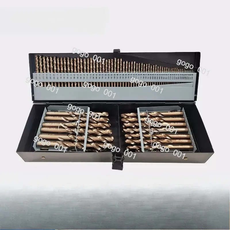 115pc HSS Cobalt Twist Drill Bit Set, Number & Letter Size Fractional Inch Metal Working Tools Kit
115pc HSS Cobalt Twist Drill Bit Set, Number & Letter Size Fractional Inch Metal Working Tools Kit