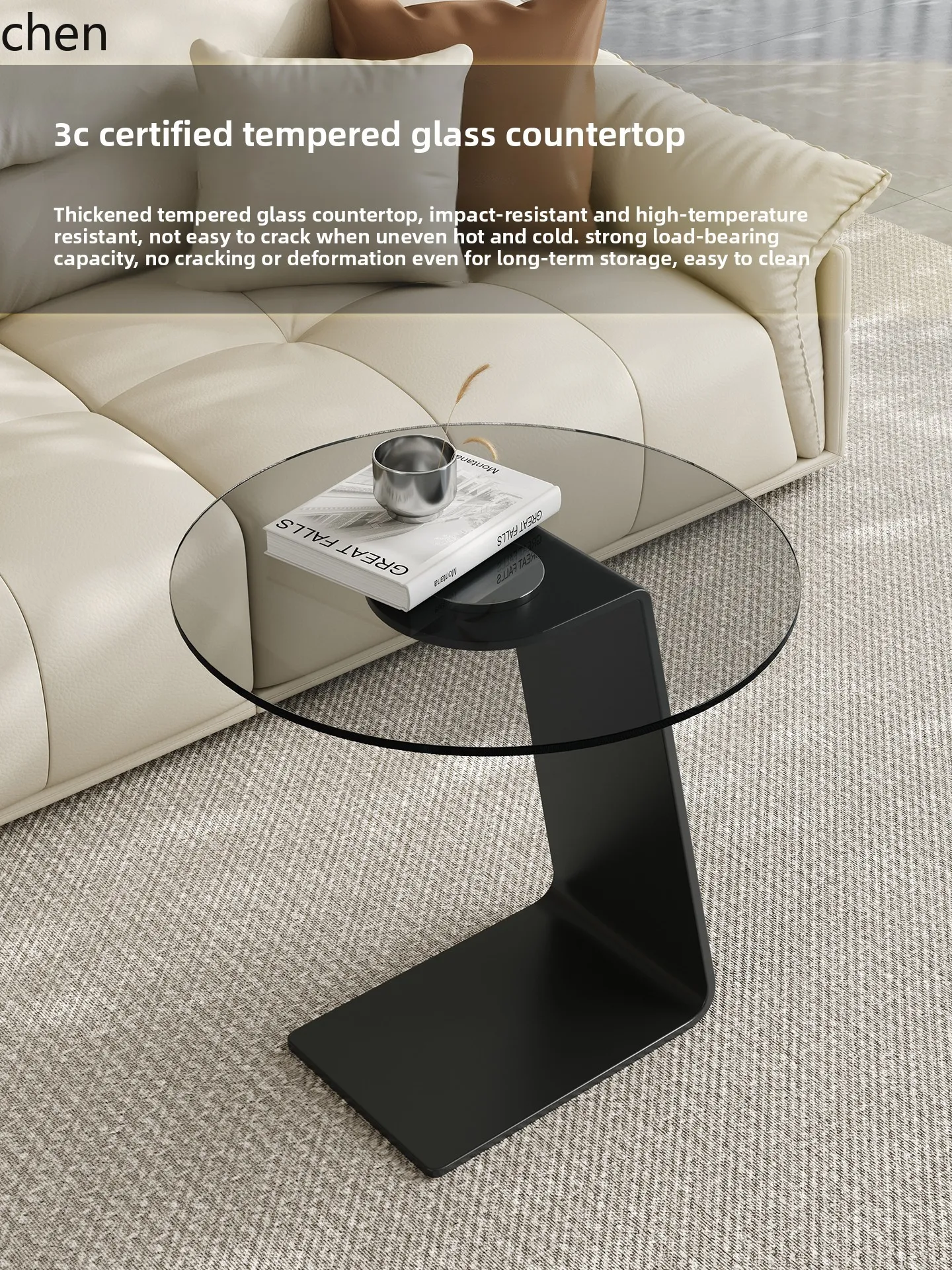 DSA Home Living Room Small Apartment Creative Design Oval Tempered Glass Small Side Table
DSA Home Living Room Small Apartment Creative Design Oval Tempered Glass Small Side Table