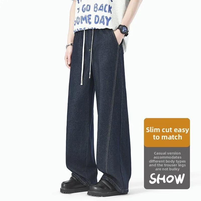 Loose Straight Leg Men's Jeans Spring Autumn New Sle American Wind Knife Teenage Deconstructed Long Pants
Loose Straight Leg Men's Jeans Spring Autumn New Sle American Wind Knife Teenage Deconstructed Long Pants