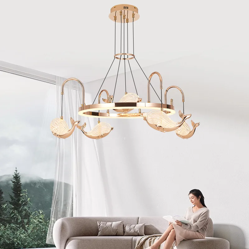 Modern Design Style Dolphin Chandelier Hotel Club Room Children's Lighting Clothing Store Living Room Dining Room Decorative
Modern Design Style Dolphin Chandelier Hotel Club Room Children's Lighting Clothing Store Living Room Dining Room Decorative