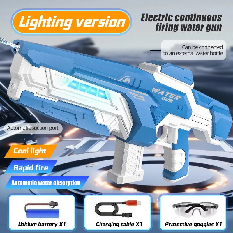 Powerful Electric Big Water Gun Blaster Toys Summer Adult Automatic Toy Gun for Children Swimming Pool Games Electronic Watergun
Powerful Electric Big Water Gun Blaster Toys Summer Adult Automatic Toy Gun for Children Swimming Pool Games Electronic Watergun
