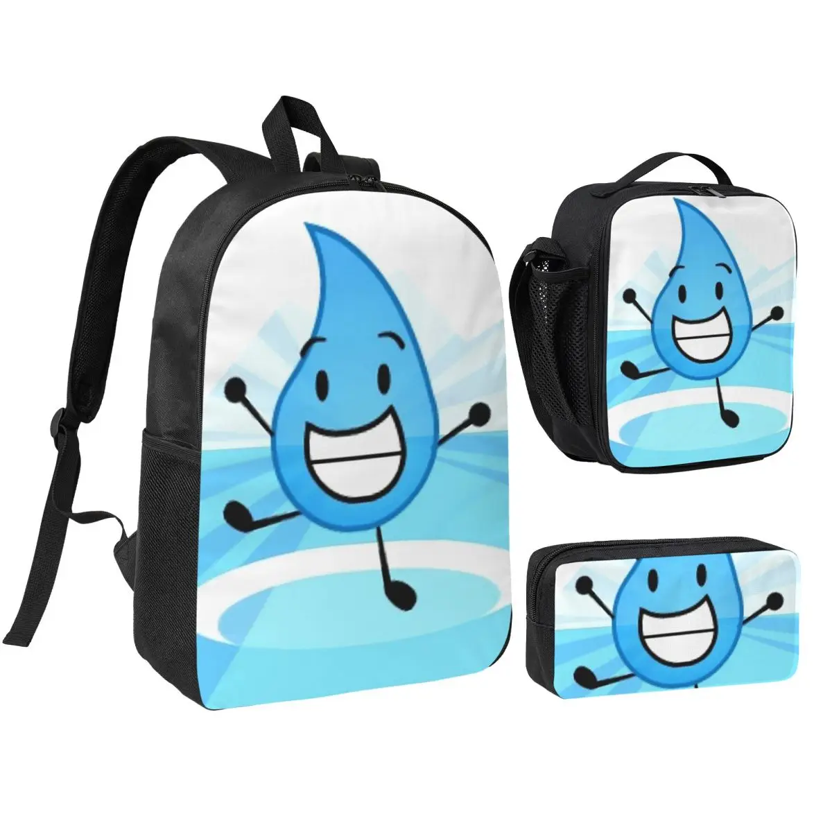 Battle For Dream Island BFDI Teardrop Backpack Student BookBag School Bag Shoulder Bags 3ps Insulated Lunch Bag Pencil Case
Battle For Dream Island BFDI Teardrop Backpack Student BookBag School Bag Shoulder Bags 3ps Insulated Lunch Bag Pencil Case