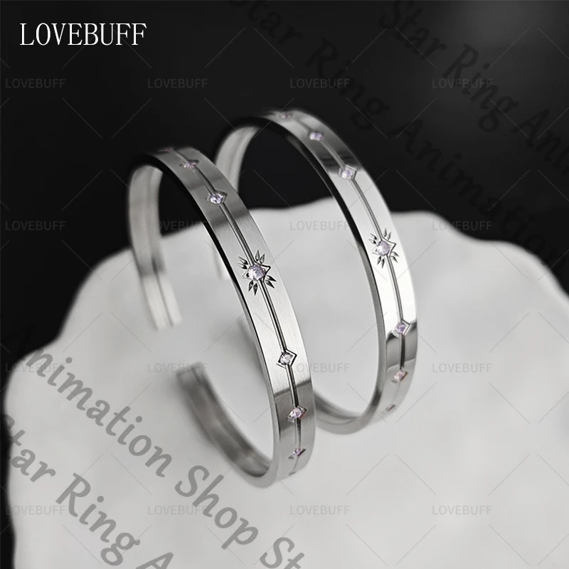 Love and Deepspace Xavier Anime Bracelet Bangle Ornaments Purple Zircon Cospaly Cartoon Gift Decorate Accessory
Love and Deepspace Xavier Anime Bracelet Bangle Ornaments Purple Zircon Cospaly Cartoon Gift Decorate Accessory