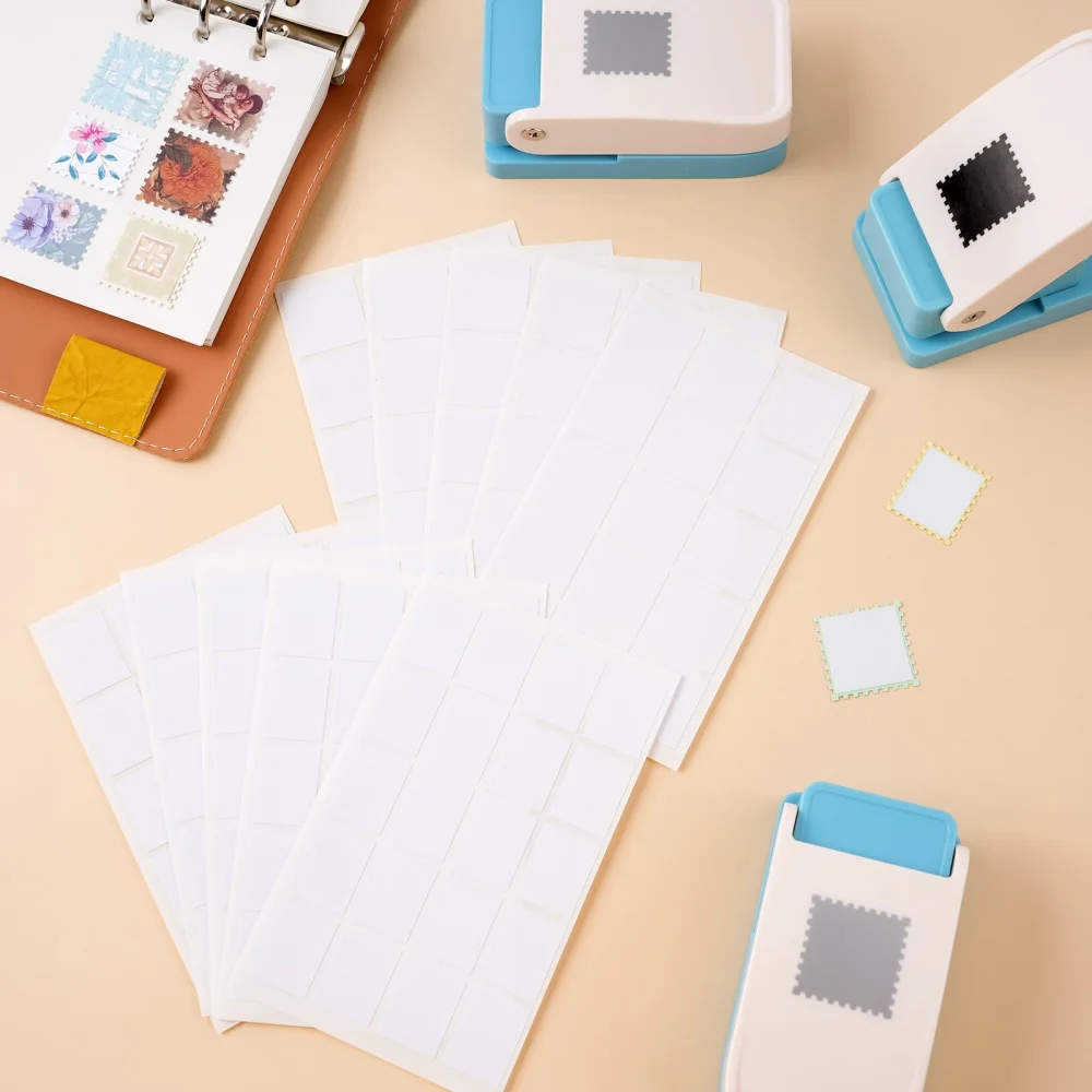 5 Sheets Square/Rectangle Double-Sided Adhesive Stickers and Lever Action Craft Punch Tool for Postage Stamp Punch Paper Shapes
5 Sheets Square/Rectangle Double-Sided Adhesive Stickers and Lever Action Craft Punch Tool for Postage Stamp Punch Paper Shapes