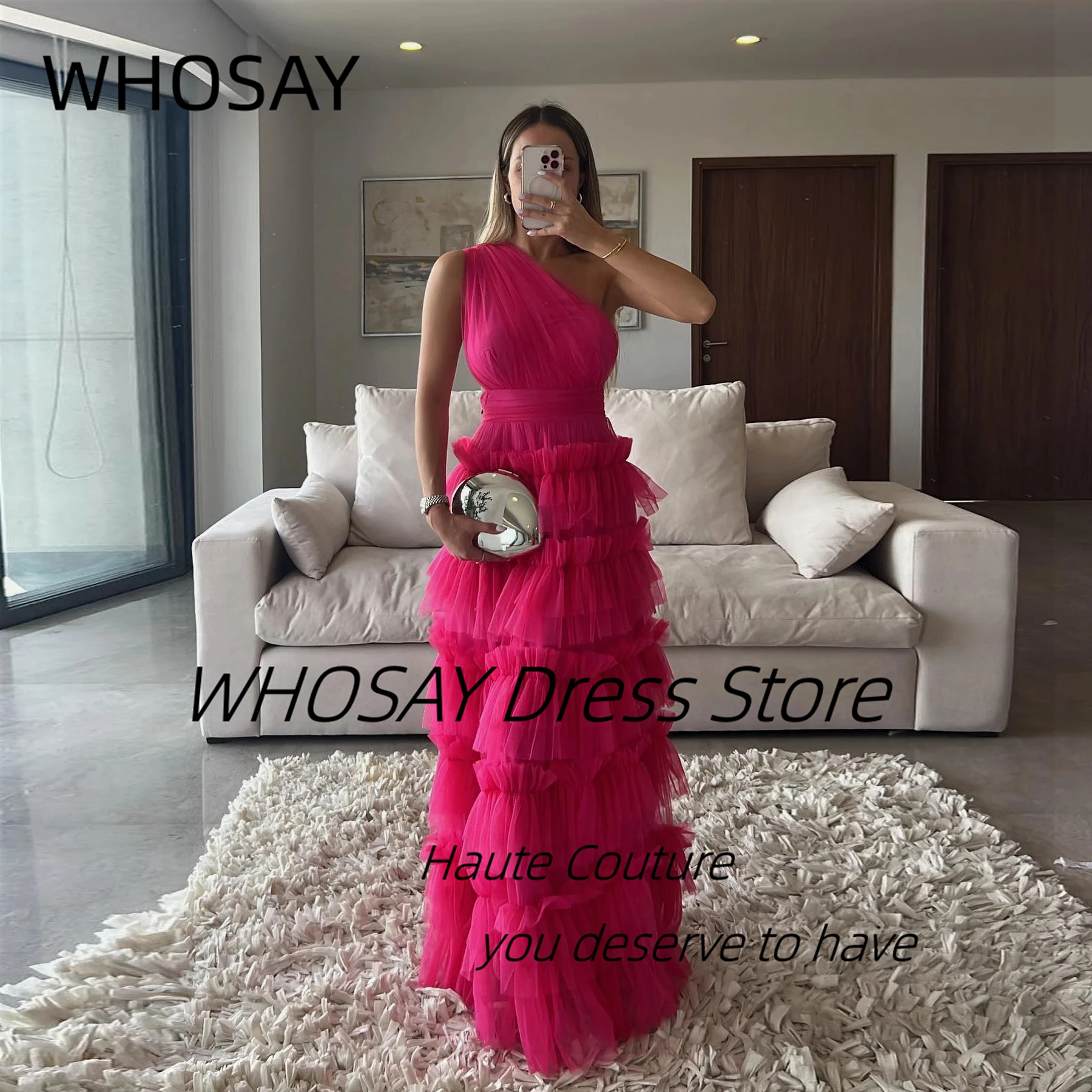 WHOSAY длиной до пола, многоуровневые платья для выпускного вечера с рюшами, платье подружки невесты без рукавов на одно плечо для свадьбы, длинные элегантные вечерние платья
WHOSAY длиной до пола, многоуровневые платья для выпускного вечера с рюшами, платье подружки невесты без рукавов на одно плечо для свадьбы, длинные элегантные вечерние платья