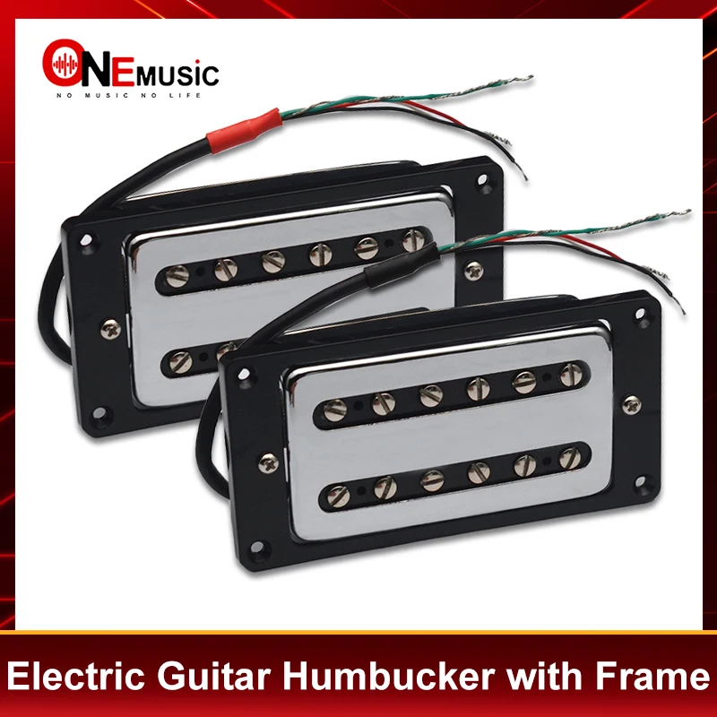 II Style Electric Guitar Pickup Brass Cover Coil Splitting Pickup Humbucker Dual Coil Pickup with Frame N7.5K/B15K Output Black
II Style Electric Guitar Pickup Brass Cover Coil Splitting Pickup Humbucker Dual Coil Pickup with Frame N7.5K/B15K Output Black