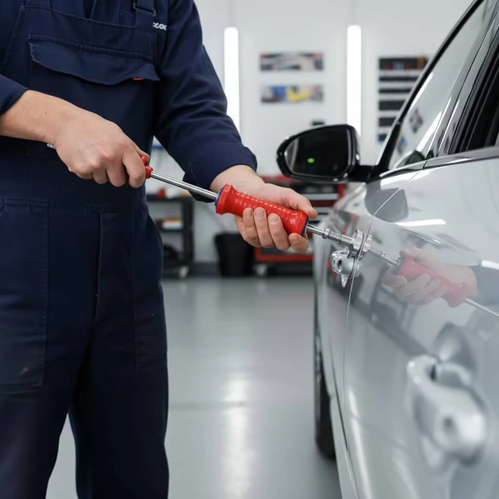 Car Body Dent Repair Pull Hammer Ribbed Grip Car Dent Puller Stainless Steel Heavy Duty Vehicle Tool Ergonomic Handle for Garage
Car Body Dent Repair Pull Hammer Ribbed Grip Car Dent Puller Stainless Steel Heavy Duty Vehicle Tool Ergonomic Handle for Garage