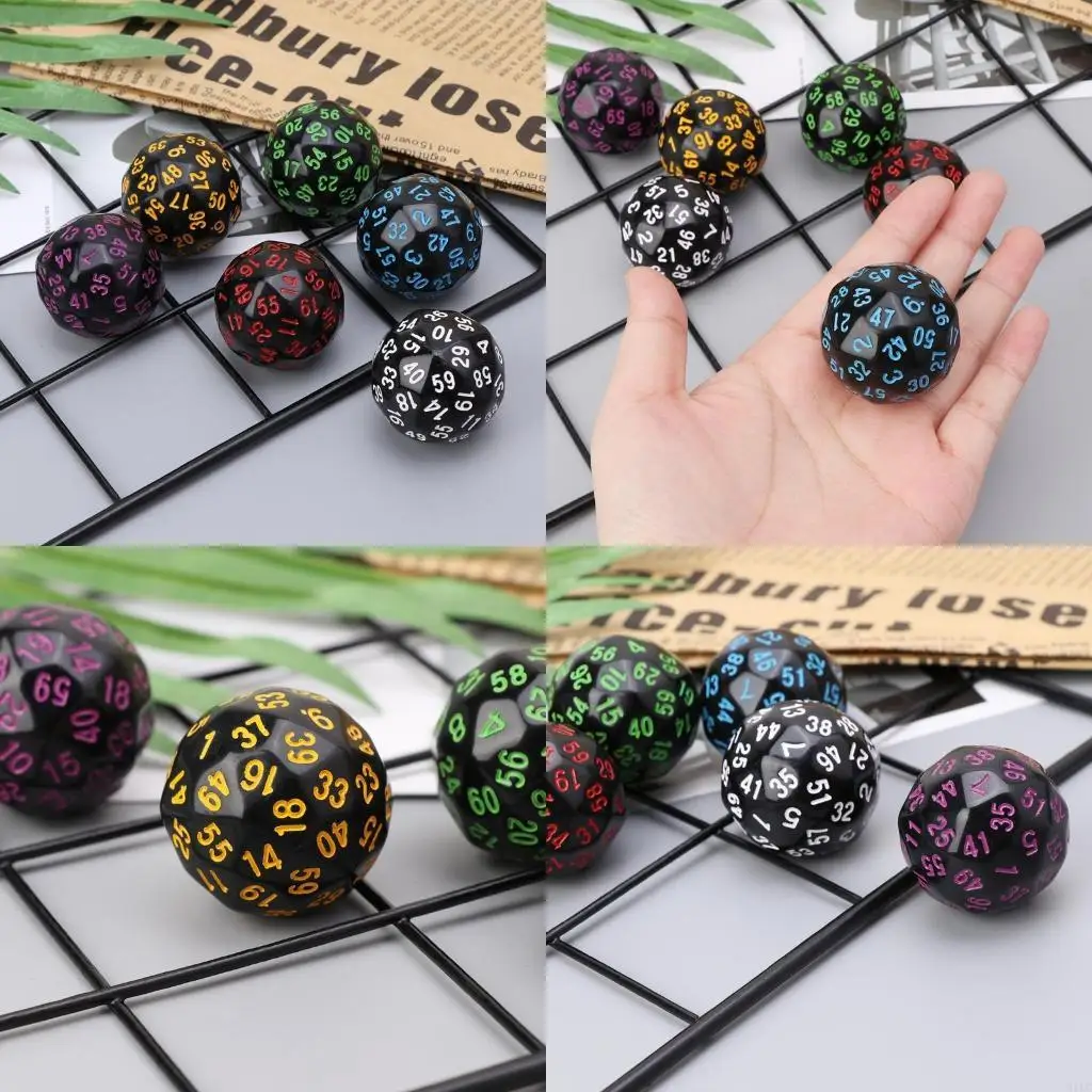 6Pcs 60 Sided D60 Polyhedral For Casino RPG MTG Party Table Board Game
6Pcs 60 Sided D60 Polyhedral For Casino RPG MTG Party Table Board Game
