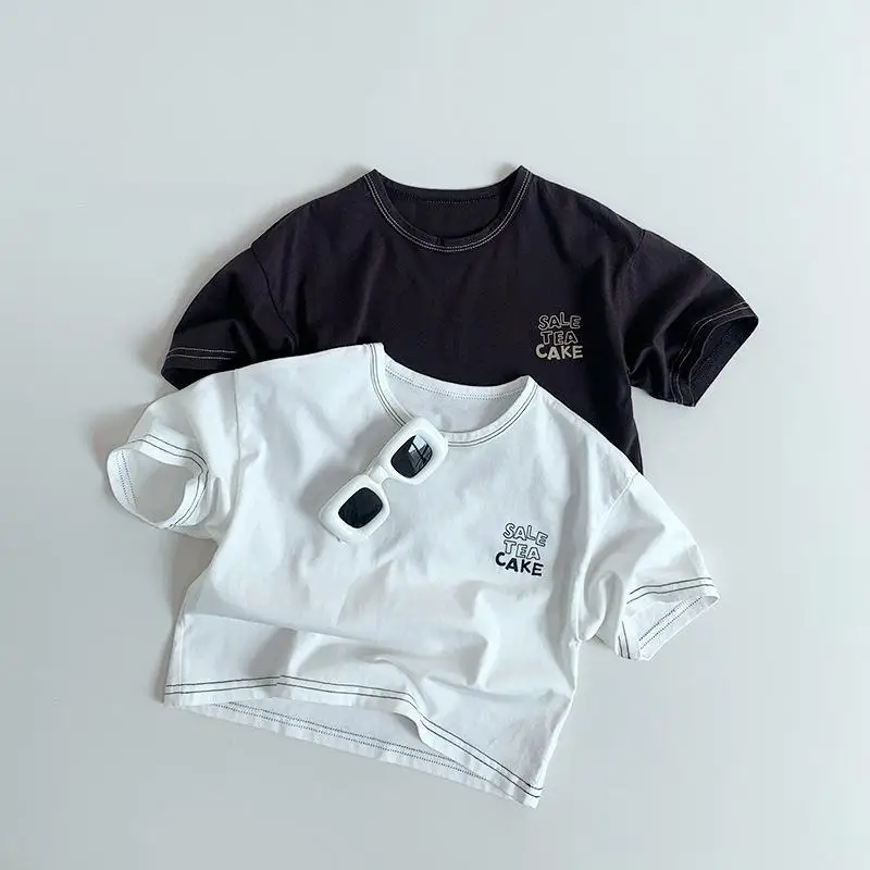 2025 Summer New Children Short Sleeve T Shirts Cotton Boys Girls Letter Print Casual Tee Baby Versatile Thin Tops Kids Clothes
2025 Summer New Children Short Sleeve T Shirts Cotton Boys Girls Letter Print Casual Tee Baby Versatile Thin Tops Kids Clothes