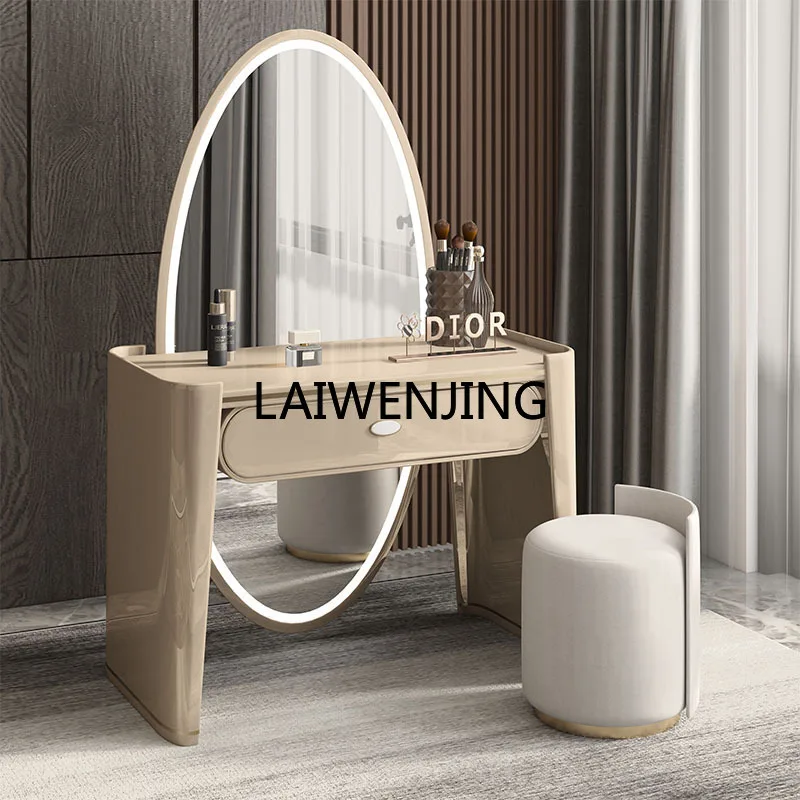 SGF light luxury dresser simple smart full body mirror integrated paint makeup table
SGF light luxury dresser simple smart full body mirror integrated paint makeup table