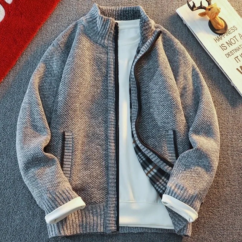 Мужской вязаный повседневный свитер на молнии с воротником-стойкой на подкладке, зимняя теплая верхняя одежда Faion Urban Sle из полиэфирного волокна
Мужской вязаный повседневный свитер на молнии с воротником-стойкой на подкладке, зимняя теплая верхняя одежда Faion Urban Sle из полиэфирного волокна