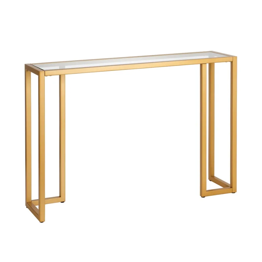 Oscar 42" Wide Rectangular Console Table Brass
Oscar 42" Wide Rectangular Console Table Brass