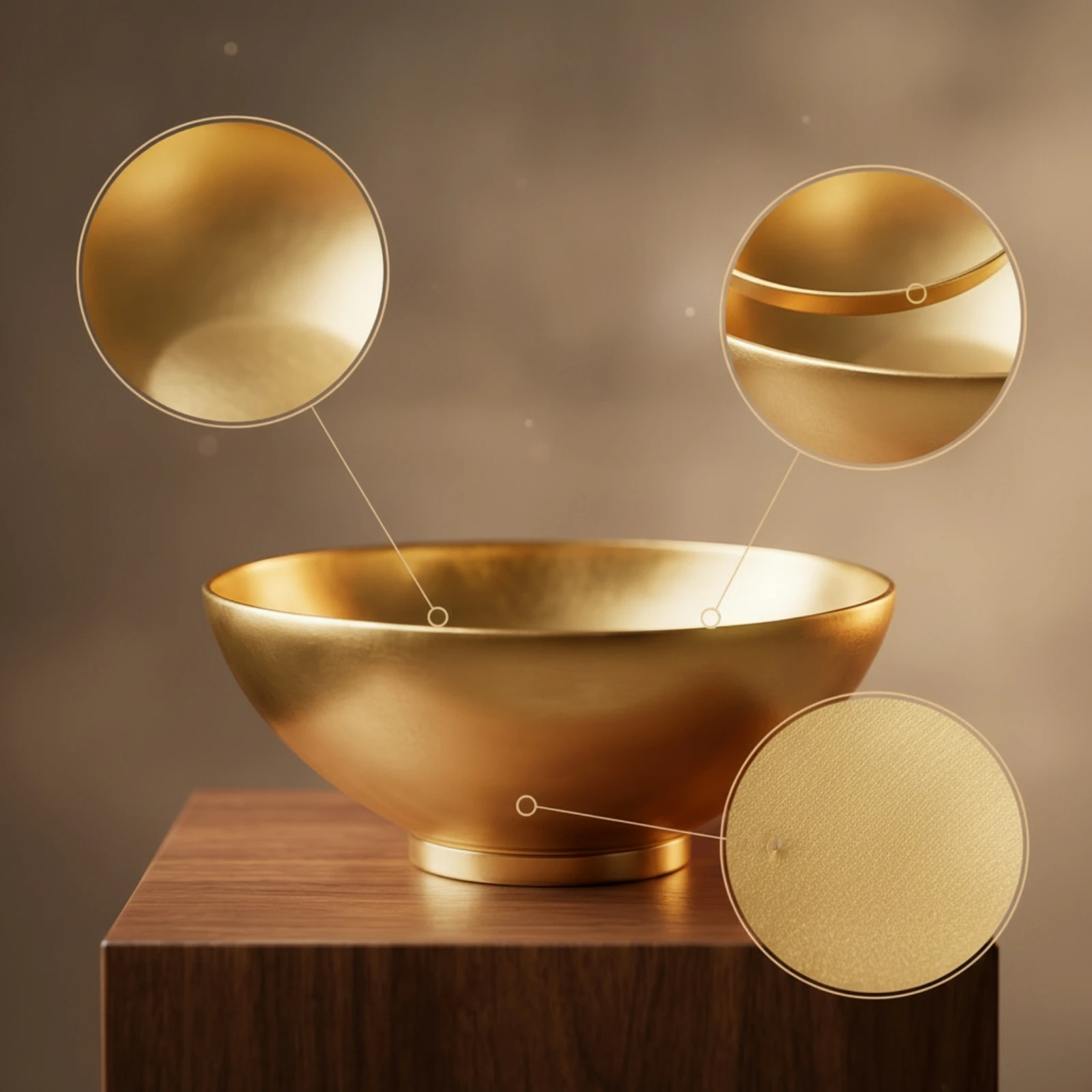 Gua Sha Bowl Golden Brass Bowl Basin Polished Compact for Spa Therapists, Body Scraping, Massage Treatment
Gua Sha Bowl Golden Brass Bowl Basin Polished Compact for Spa Therapists, Body Scraping, Massage Treatment