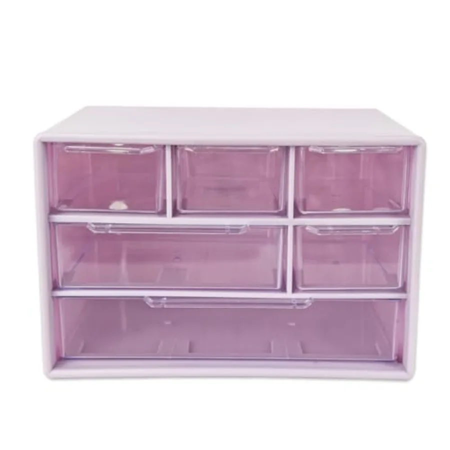 Mini Desk Drawer Organizer with 6 Clear Drawers - 7" x 3.9" x 4.7" Small Plastic Storage Box for Office, Classroom, Crafts, and
Mini Desk Drawer Organizer with 6 Clear Drawers - 7" x 3.9" x 4.7" Small Plastic Storage Box for Office, Classroom, Crafts, and