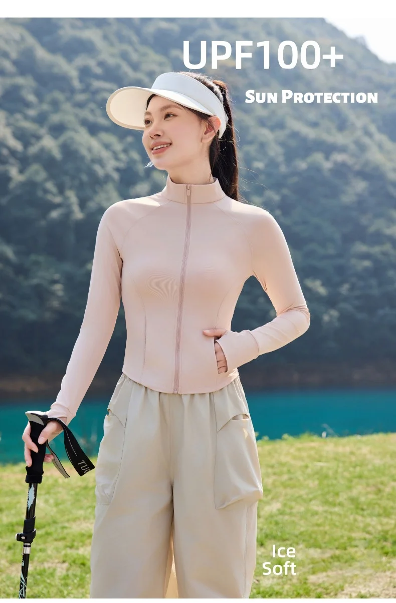 Yarn-Type Sun Protection Top Women Lightweight UV-Blocking Cool-Touch Skin-Friendly Garment Stand-Up Collar Slim Yoga UPF100+
Yarn-Type Sun Protection Top Women Lightweight UV-Blocking Cool-Touch Skin-Friendly Garment Stand-Up Collar Slim Yoga UPF100+