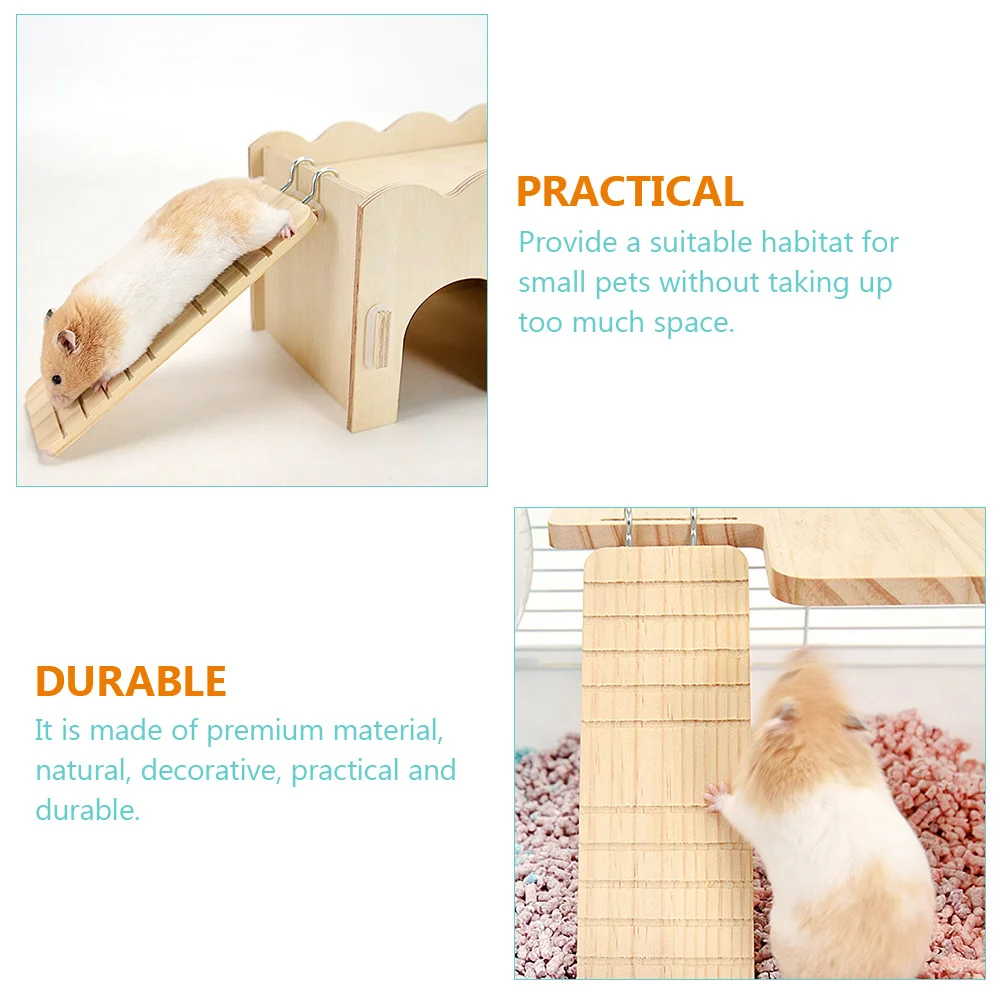 2pcs Solid Wood Hook Ladder For Hamsters Pet Cage Climbing Ramp Small Pets Exercise Accessory Hamster Wood Ladder
2pcs Solid Wood Hook Ladder For Hamsters Pet Cage Climbing Ramp Small Pets Exercise Accessory Hamster Wood Ladder