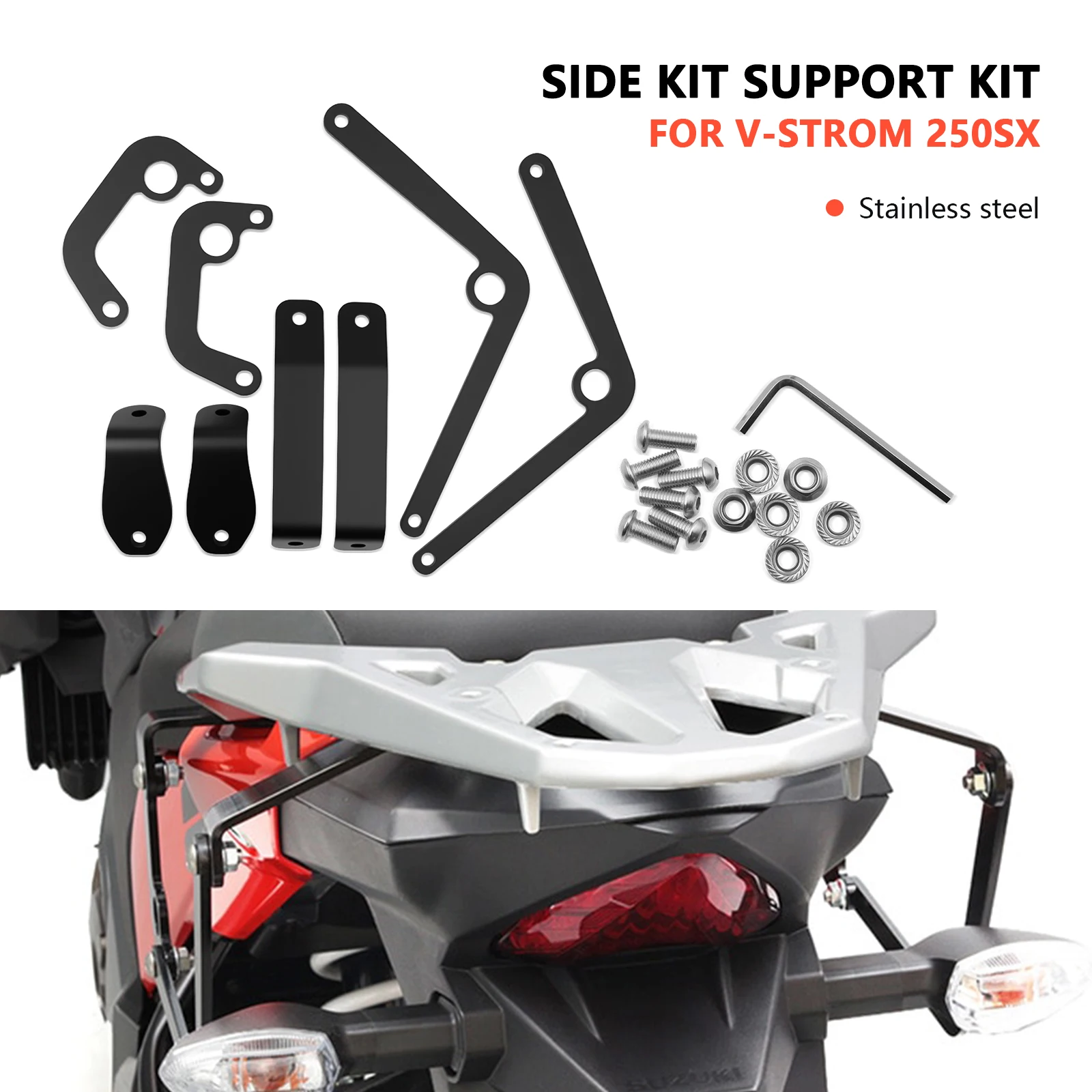 ДЛЯ V-STROM 250 SX VSTROM 250 SX 2022-2025 Кронштейн бокового чехла для седла Сумка для хранения багажника Багажная полка Боковой кронштейн для сумки
ДЛЯ V-STROM 250 SX VSTROM 250 SX 2022-2025 Кронштейн бокового чехла для седла Сумка для хранения багажника Багажная полка Боковой кронштейн для сумки