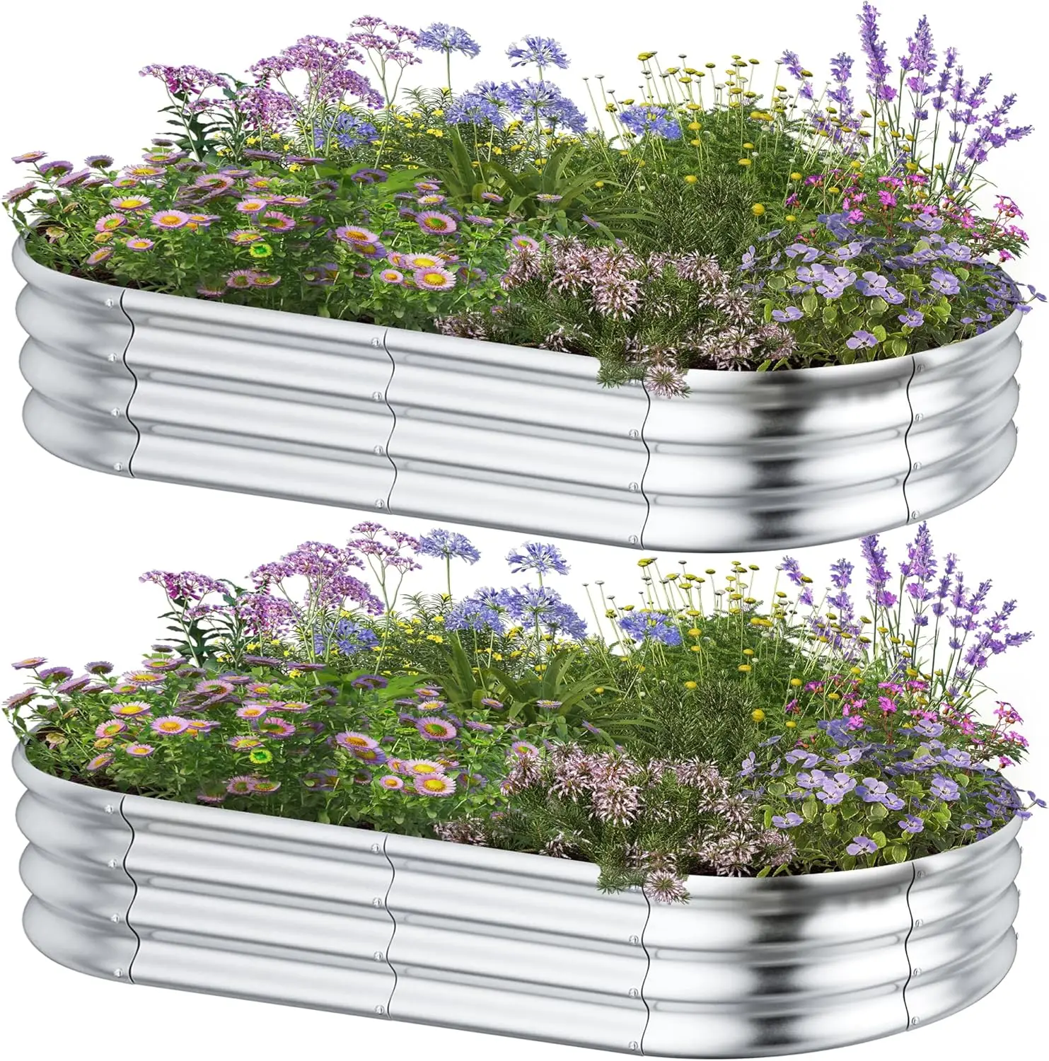 Raised Garden Bed Kit 2 Pack 6x3x1FT with 3ft x 180ft Weed Barrier – Heavy Duty Geotextile Landscape & Galvanized
Raised Garden Bed Kit 2 Pack 6x3x1FT with 3ft x 180ft Weed Barrier – Heavy Duty Geotextile Landscape & Galvanized