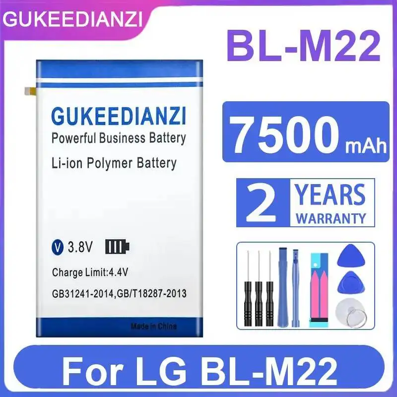 For LG BL-M22 7500mAh Tablet Battery Durable
For LG BL-M22 7500mAh Tablet Battery Durable