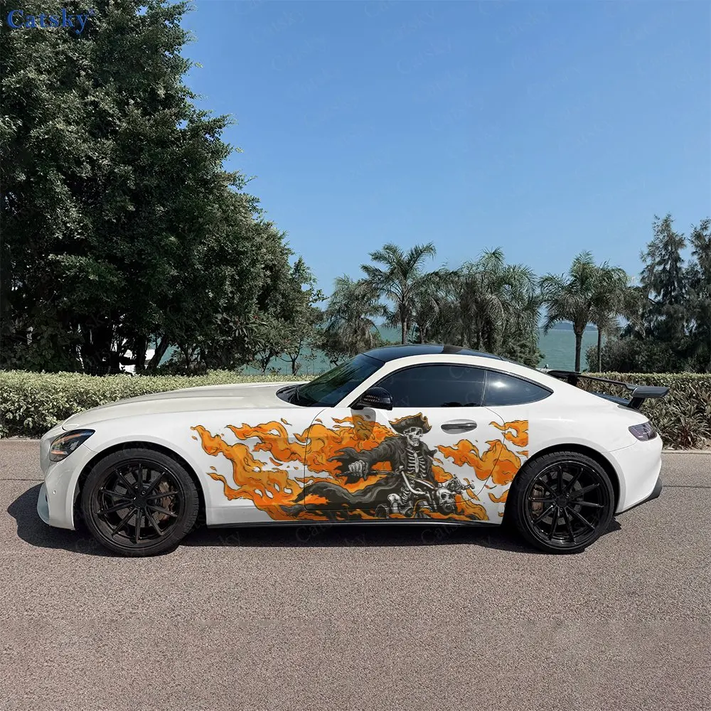 2pcs Captain Flame Skull Car Sticker Full Body Decal Decoration Scratches Protect Car Sticker Waterproof Car Vinyl Wraps
2pcs Captain Flame Skull Car Sticker Full Body Decal Decoration Scratches Protect Car Sticker Waterproof Car Vinyl Wraps