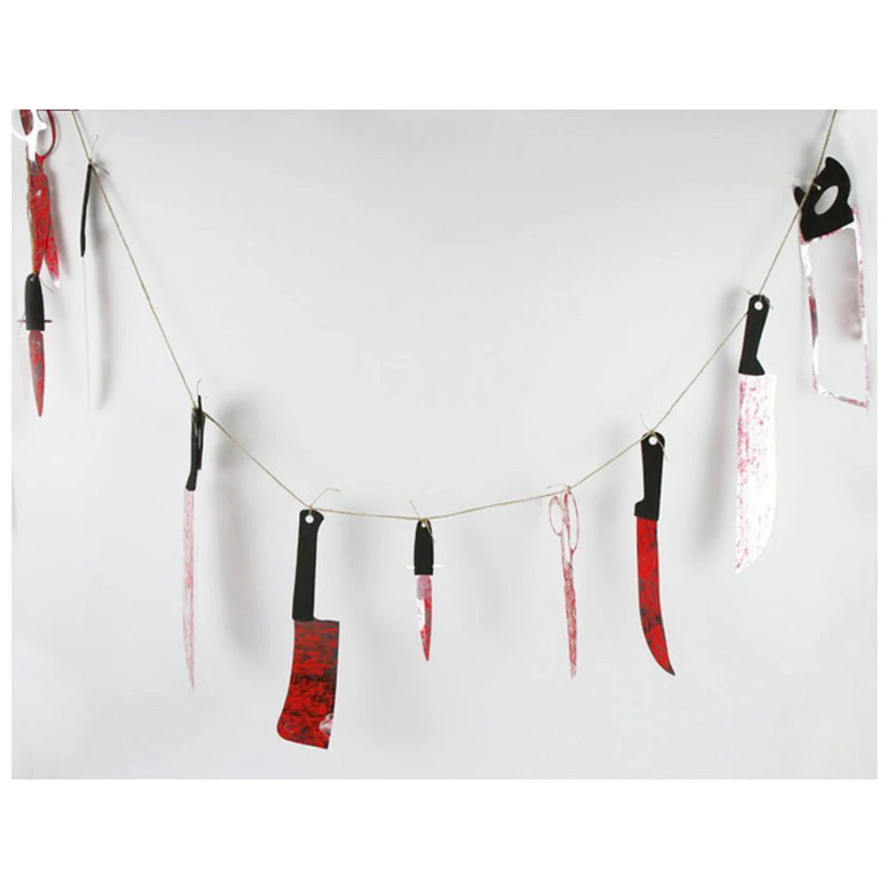 3 Pcs Halloween Bloody Banner 2 2M Long Plastic Scissors Decoration for Party KTV BarHaunted House
3 Pcs Halloween Bloody Banner 2 2M Long Plastic Scissors Decoration for Party KTV BarHaunted House