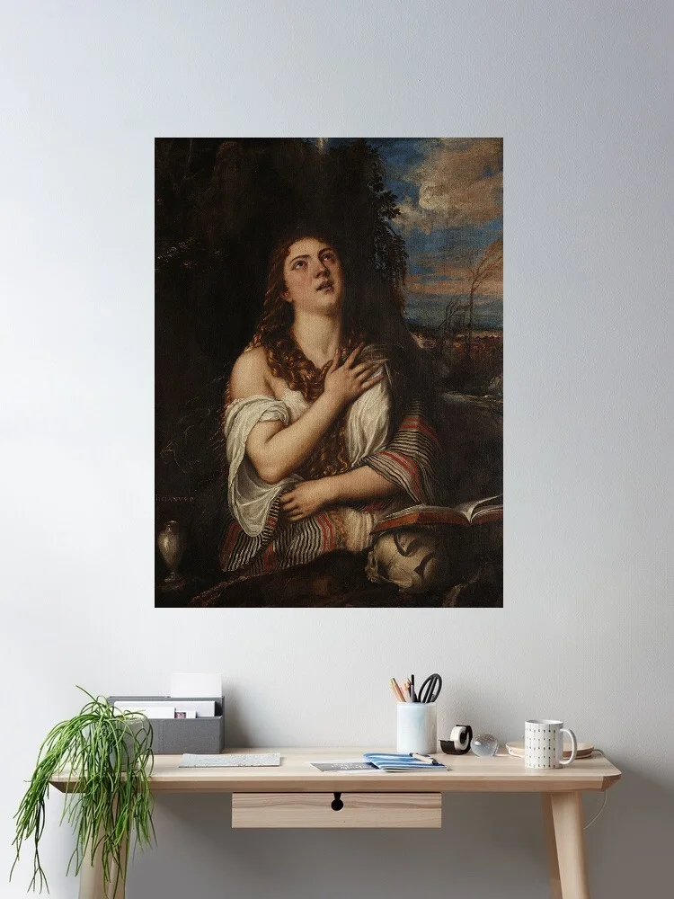 Titian - The penitent magdalene, Art Print Canvas Poster, Living Room Decor, Home Wall Picture
Titian - The penitent magdalene, Art Print Canvas Poster, Living Room Decor, Home Wall Picture