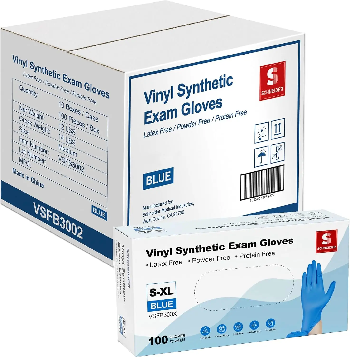 Latex-Free Disposable Gloves, 4 Mil Thick, for Medical Use, Cooking, Cleaning & Food Prep, Pack of 1000
Latex-Free Disposable Gloves, 4 Mil Thick, for Medical Use, Cooking, Cleaning & Food Prep, Pack of 1000