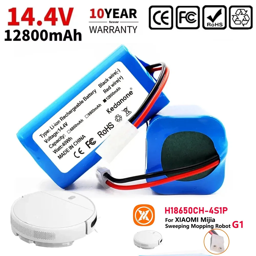 New 4S1P Battery Pack 14.4V 3500mAh Li-ion,For XIAOMI MIJIA Mi Robot Vacuum-Mop Essential G1 MJSTG1, SKV4136GL H18650CH R30 R35
New 4S1P Battery Pack 14.4V 3500mAh Li-ion,For XIAOMI MIJIA Mi Robot Vacuum-Mop Essential G1 MJSTG1, SKV4136GL H18650CH R30 R35