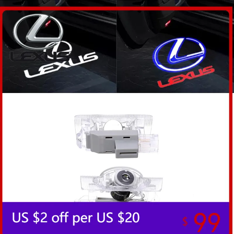 2pcs HD Car Door Light Laser Decor Projection Lamp For Lexus RX350 330 350 GX470 460 IS200 LS46 HS LX 570 ES250 Accessories
2pcs HD Car Door Light Laser Decor Projection Lamp For Lexus RX350 330 350 GX470 460 IS200 LS46 HS LX 570 ES250 Accessories