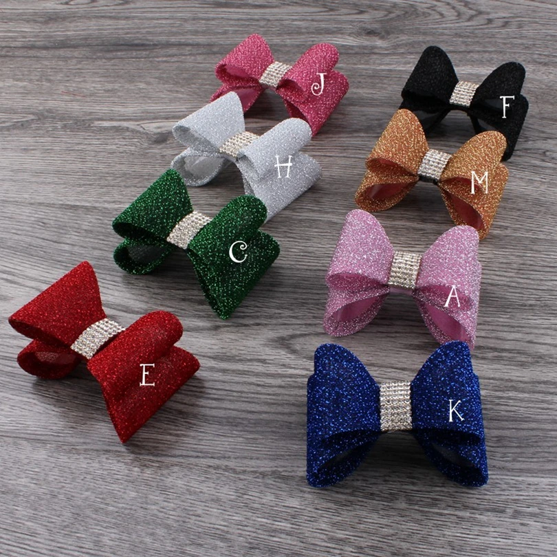 10pcs/lot 16colors Luxe Gold Dust Hair Bows Clips+Rhinestone Button For Headbands Hard PVC Bow Clip For Girls Hair Accessories
10pcs/lot 16colors Luxe Gold Dust Hair Bows Clips+Rhinestone Button For Headbands Hard PVC Bow Clip For Girls Hair Accessories