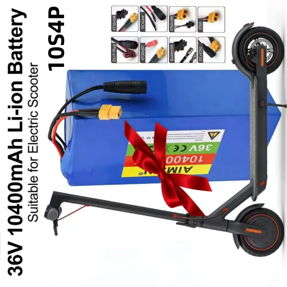 36V Electric Scooter Battery Pack 10.4Ah 18650 Lithium-ion with Built-in BMS Protection 10S4P for Scooter
36V Electric Scooter Battery Pack 10.4Ah 18650 Lithium-ion with Built-in BMS Protection 10S4P for Scooter