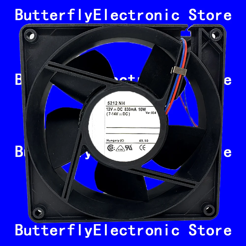 NEW ORIGINAL 5212NH 5212 NH 12VDC 830mA 10W COOLING FAN 12738 127*127*38MM
NEW ORIGINAL 5212NH 5212 NH 12VDC 830mA 10W COOLING FAN 12738 127*127*38MM