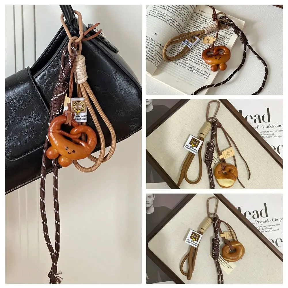 Bagel Alkaline Bread Key Chain Nylon Bag Decoration Braid Rope Bag Pendant Bag Charms Key Ring Woven Rope Pendant Couple
Bagel Alkaline Bread Key Chain Nylon Bag Decoration Braid Rope Bag Pendant Bag Charms Key Ring Woven Rope Pendant Couple
