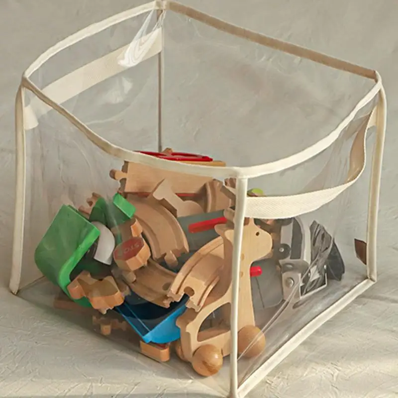 Children's Toys Storage Basket Transparent Pet Supplies Storage Bag Large-capacity Toys Organizer Box Multifunctional Case
Children's Toys Storage Basket Transparent Pet Supplies Storage Bag Large-capacity Toys Organizer Box Multifunctional Case