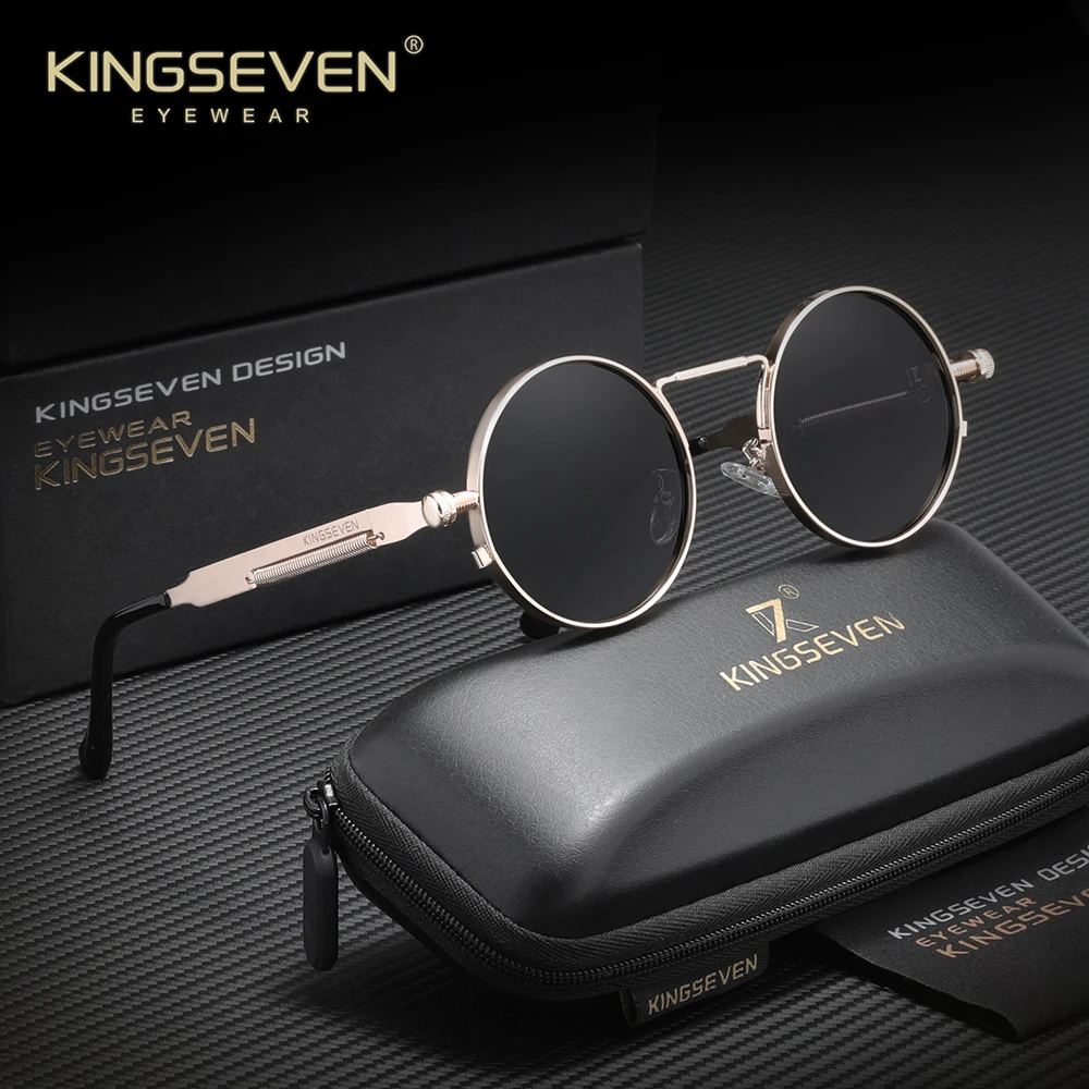 Солнцезащитные очки KINGSEVEN в стиле ретро, стимпанк, поляризационные, UV400, для мужчин и женщин, круглая оправа, модные, повседневные, для вождения, для активного отдыха
Солнцезащитные очки KINGSEVEN в стиле ретро, стимпанк, поляризационные, UV400, для мужчин и женщин, круглая оправа, модные, повседневные, для вождения, для активного отдыха