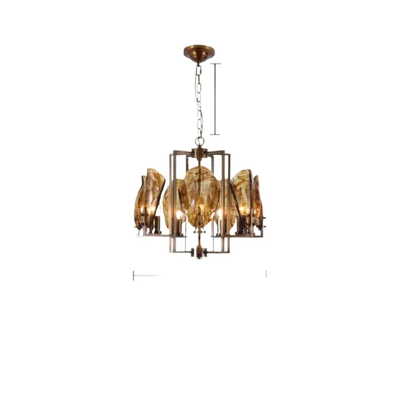 *Retro all-copper study chandelier personalized medieval atmosphere restaurant entry glass lamp
*Retro all-copper study chandelier personalized medieval atmosphere restaurant entry glass lamp