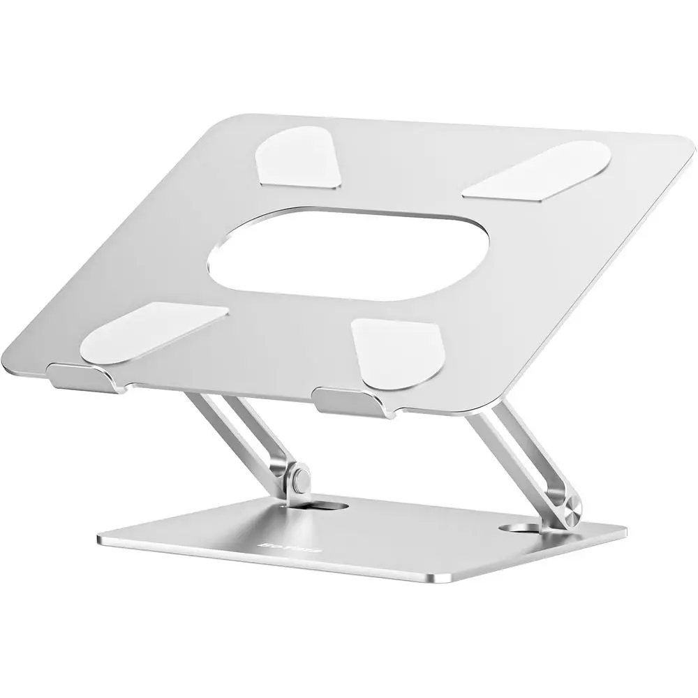 Adjustable Multi-Angle Laptop Holder, Compatible with Laptops up to 17 inches, Sturdy & Silicone, Silver
Adjustable Multi-Angle Laptop Holder, Compatible with Laptops up to 17 inches, Sturdy & Silicone, Silver