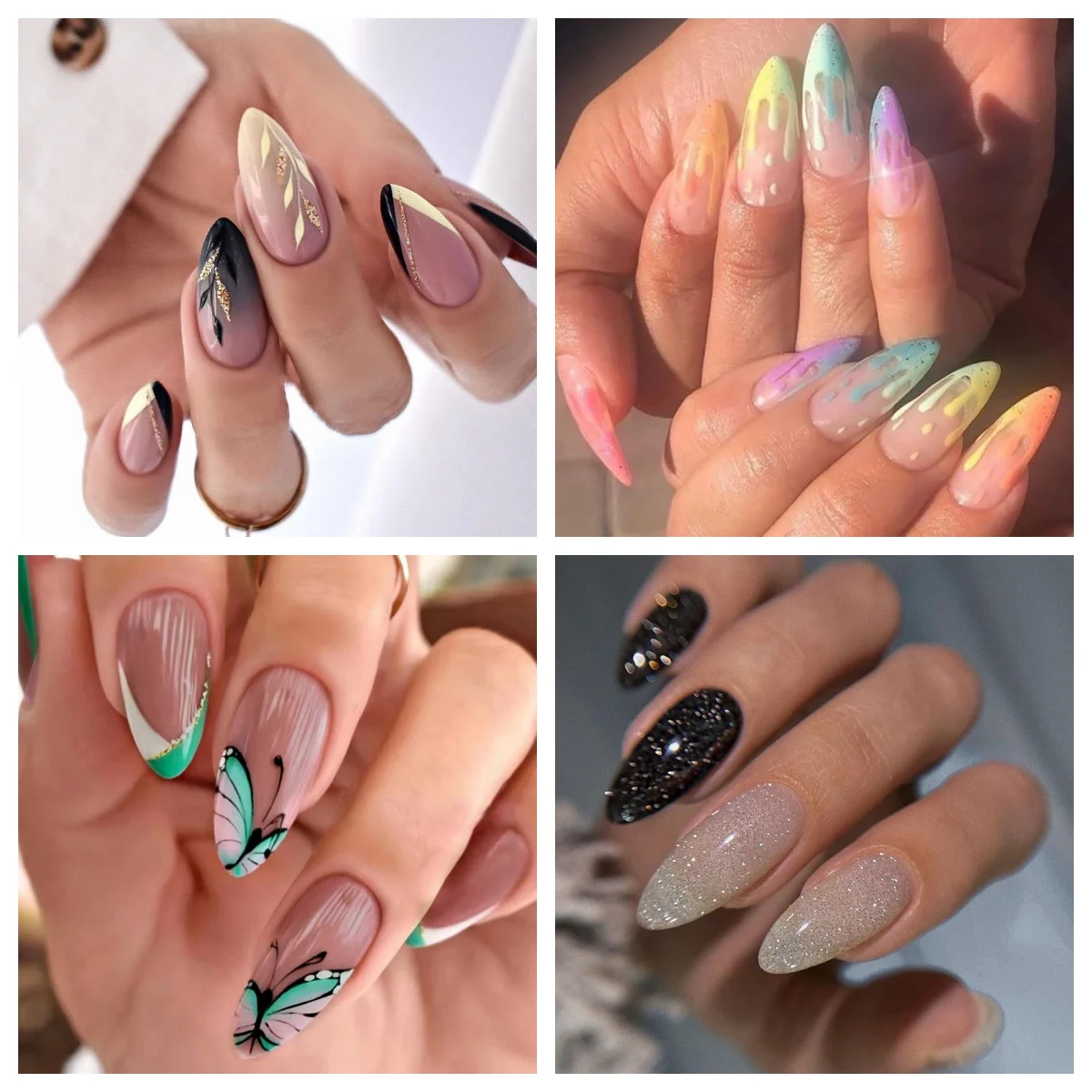 24Pcs Gradient Fake Nails with Almond Head Design Long French Leaves Pattern Press on False Nails Wearable Full Cover Nail Tips
24Pcs Gradient Fake Nails with Almond Head Design Long French Leaves Pattern Press on False Nails Wearable Full Cover Nail Tips