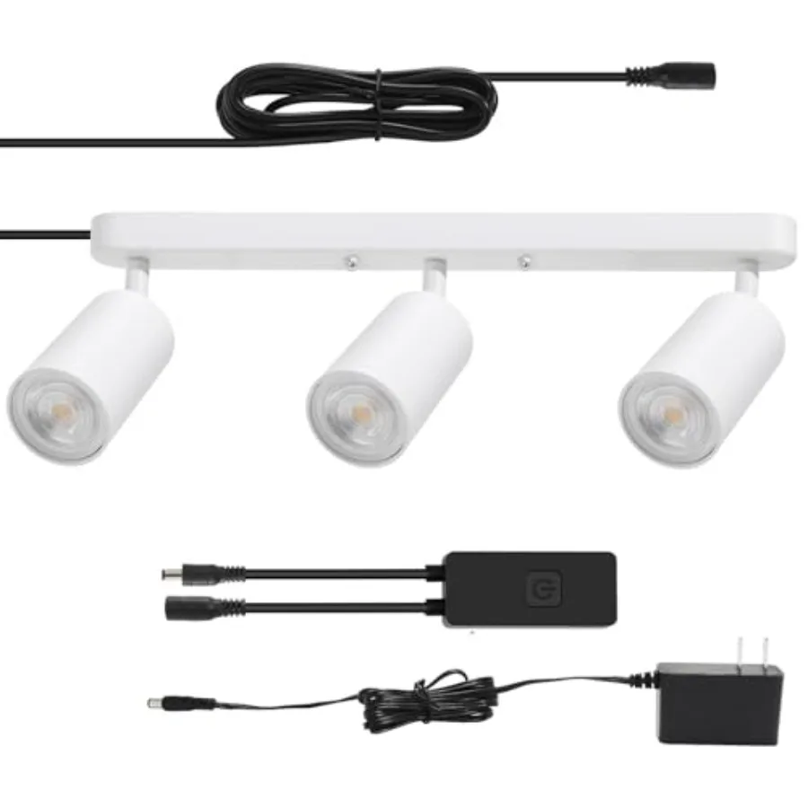 Plug in Track Lighting Track Light Fixtures with Power Cord Wall Spotlight Flexibly Rotatable Plug in Ceiling Lights for Kitche
Plug in Track Lighting Track Light Fixtures with Power Cord Wall Spotlight Flexibly Rotatable Plug in Ceiling Lights for Kitche