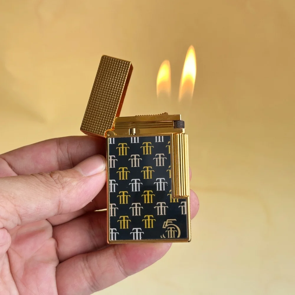Luxury brand lighter, cigarette accessories, double flame design, includes consumables, a perfect gift for men.
Luxury brand lighter, cigarette accessories, double flame design, includes consumables, a perfect gift for men.